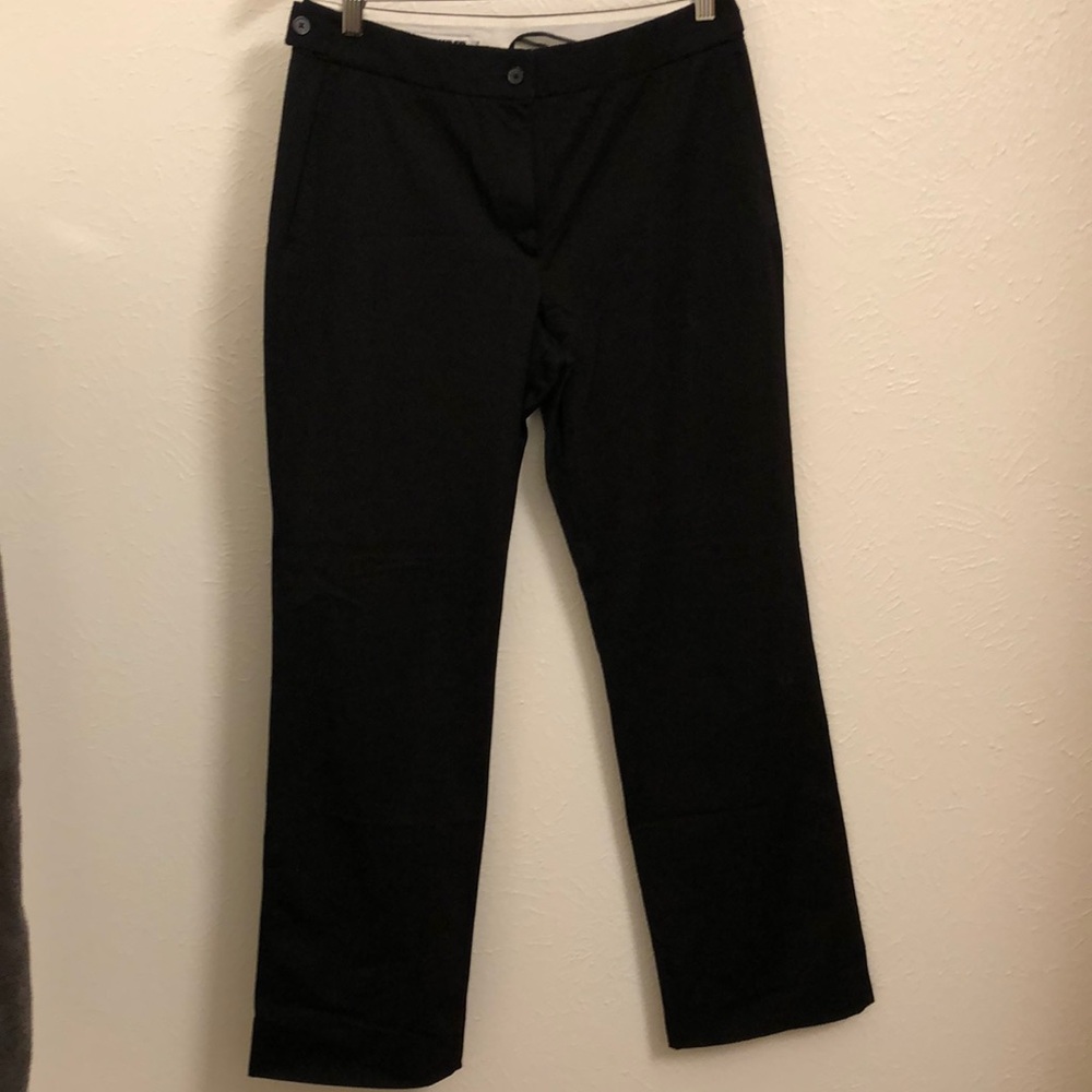Jil Sander Black Dress Pants Straight-Leg